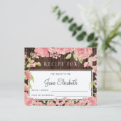 Papier Mariée rustique rose et florale pour devenir la ca (Debout devant)