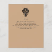 Papier Mariés dessinés à la main Mariée Groom Terracotta  (Dos)