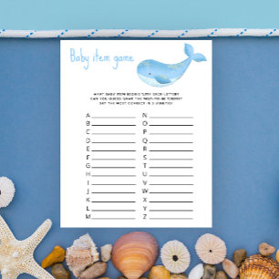 Papier Marine Baby Item Jeu. Jeu baby shower