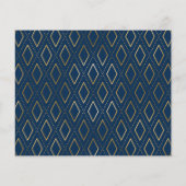 Papier Marine Blue Gold 3 Merci de diplôme photo (Dos)