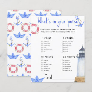 Papier Marine - Ce qui se trouve dans votre baby shower