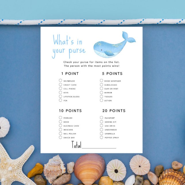 Papier Marine - Ce qui se trouve dans votre baby shower (Créateur téléchargé)