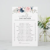 Papier Marine floral broussailleux Voudrait-elle plutôt l (Debout devant)