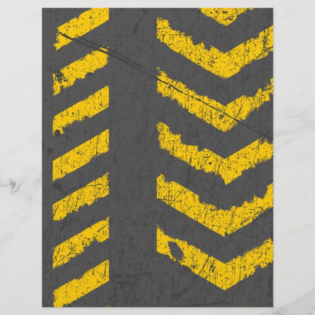 Papier Marquage routier jaune en difficulté (Devant)