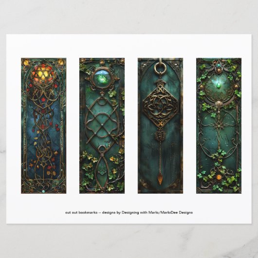 Papier Marque-pages du nœud celtique irlandais, marque-pa (Devant)