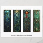 Papier Marque-pages Irlandais Celtique, Marque-pages Fant (Dos)