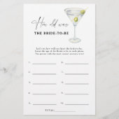 Papier Martini - Quel âge la mariée avait-elle à jouer (Devant)