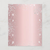 Papier Mascarade blush rose argent Sweet 16 invitation (Dos)