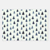 Papier Masculin bleu de Noël minimal (Devant 2)