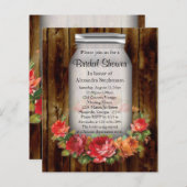 Papier Mason Jar Flower Fête des mariées de couronne (Devant / Derrière)