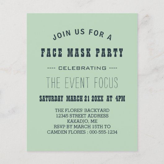 Papier masque cachette (Dos)