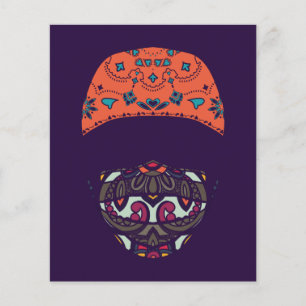 Papier masqué de paisley