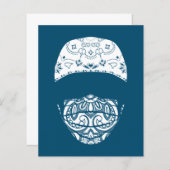 Papier masqué de paisley (Devant / Derrière)