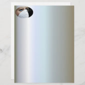 Papier Masque de protection contre le virus Corona (Devant / Derrière)