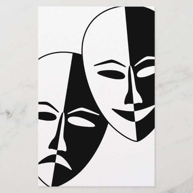 Papier Masques de théâtre (Devant)