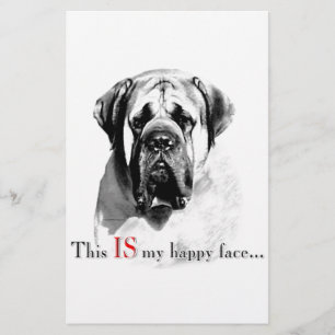 Papier Mastiff Joyeux visage