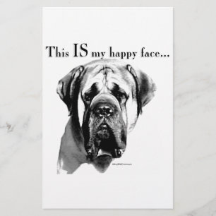 Papier Mastiff Joyeux visage