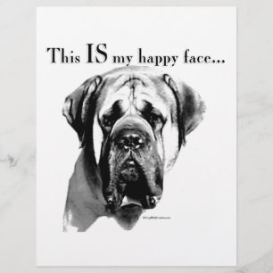 Papier Mastiff Joyeux visage