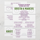 Papier Match of the Century Wedding Program (Devant / Derrière)