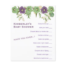 Mauve Boho Floral Plus Wierle Jeu Activité Douche