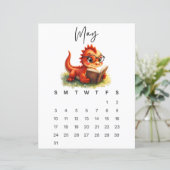 Papier May Baby Dragon Sweet Fantasy Monthly Calendar (Debout devant)