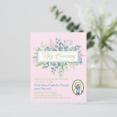 Papier May Crowning Invitations Vierge Marie Invitations  (Debout devant)