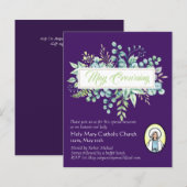 Papier May Crowning Invitations Vierge Marie Invitations (Devant / Derrière)