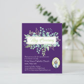 Papier May Crowning Invitations Vierge Marie Invitations (Debout devant)