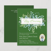Papier May Crowning Invitations Vierge Marie Invitations (Devant / Derrière)