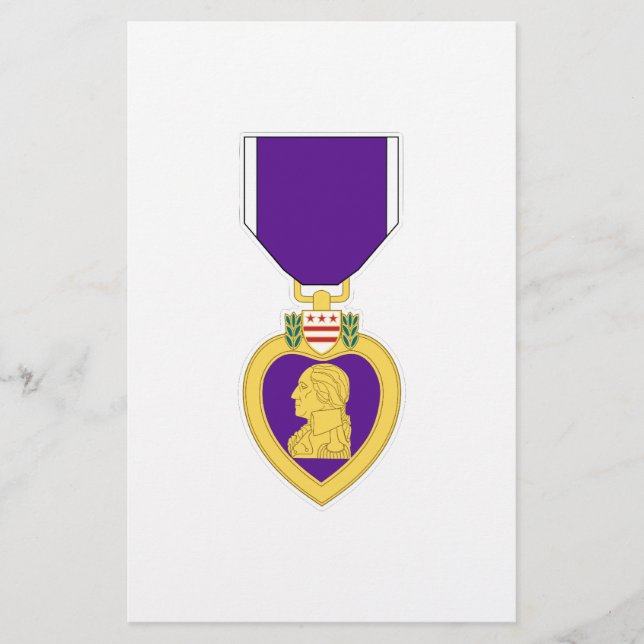 Papier Médaille du coeur pourpre (Devant)