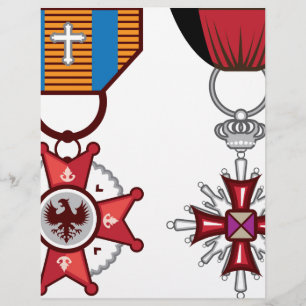 Papier Médaille/ordres militaires vicieux