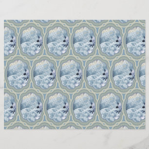 Papier Médaillons bleus de rêve