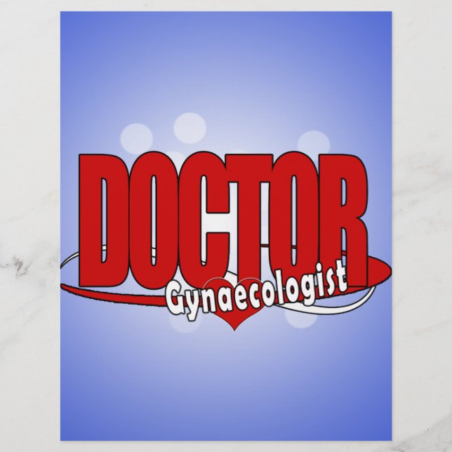 Papier MÉDECIN LOGO Gynécologue (Devant)