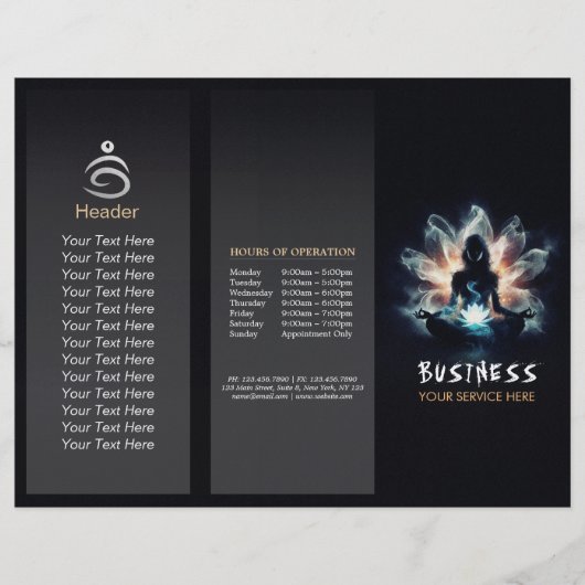 Papier Méditation de l'instructeur de yoga Pose de la Mis (Devant)