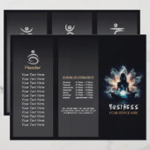 Papier Méditation de l'instructeur de yoga Pose de la Mis (Devant / Derrière)