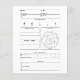 Papier meditation diary
