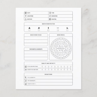 Papier meditation diary