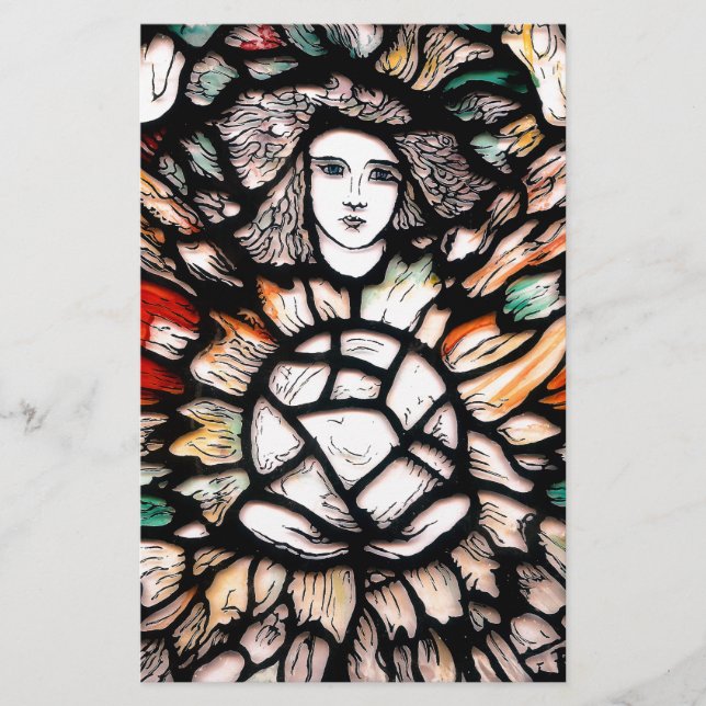 Papier Méditation en couleurs. (Devant)