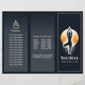 Papier Méditation Yoga Instructeur Arbre Pose Pleine lune (Devant)