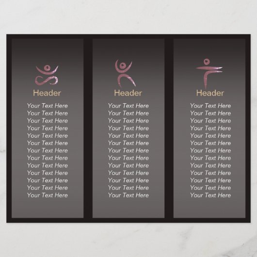 Papier Méditation Yoga Instructeur Lotus Pose Brush Strok (Dos)