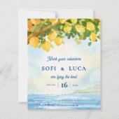 Papier Mediterranean Lemon Grove Coastal Wedding (Devant)