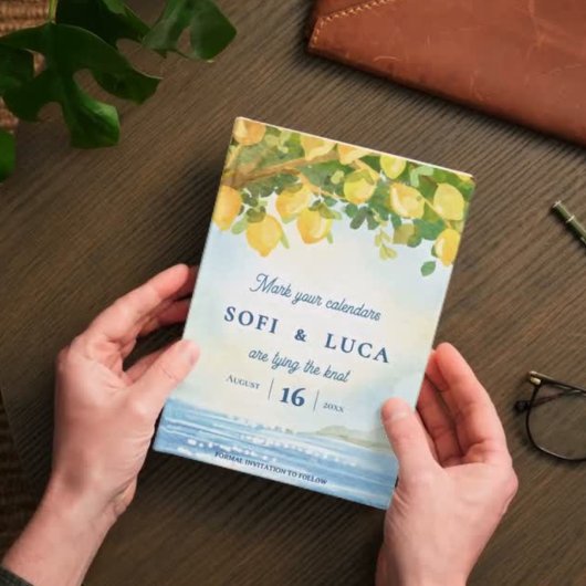 Papier Mediterranean Lemon Grove Coastal Wedding