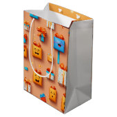Papier Medium Gift Bag Cadeauzakje (Achterkant Gekanteld)
