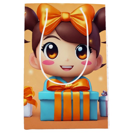 Papier Medium Gift Bag Medium Cadeauzakje (Voorkant)