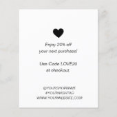 Papier Médium - Ordre du Mini Thank You (Dos)