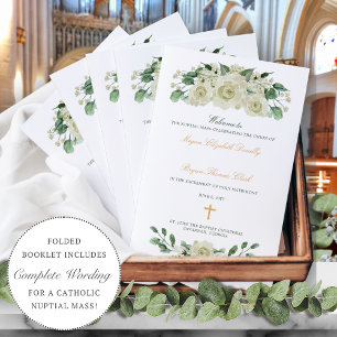 Papier Megan Gold Catholique Mariage de cérémonie de mass