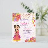 Papier Mehndi mignon parapluies de mariée indienne budget (Debout devant)