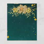 Papier Mehndi sangeet vert invitation du budget du couple (Dos)