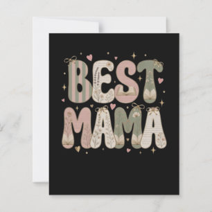 Papier Meilleur design floral littéraire de maman livresq