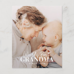 Papier Meilleure grand-mère du monde depuis 20XX Photo si